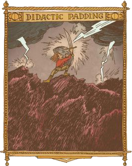 Knight in a storm